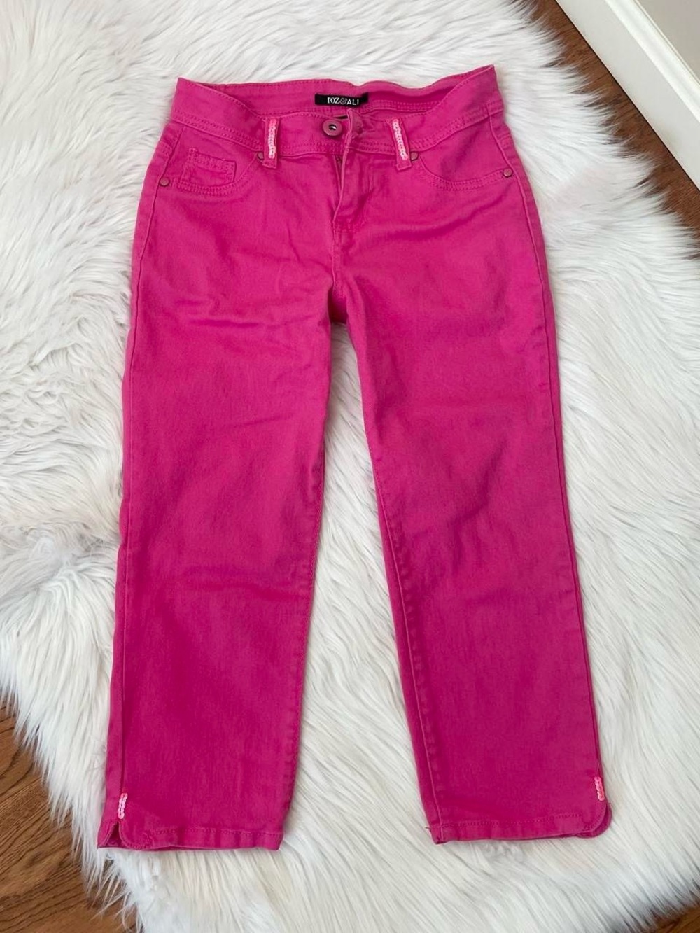 Vintage Y2K guava pink capri pants by Roz & Ali